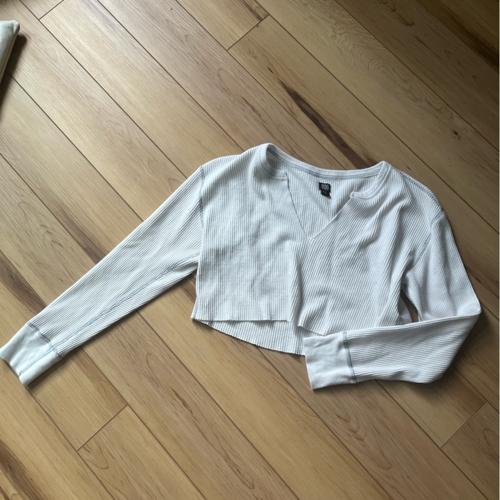 URBAN OUTFITTERS waffle knit crop top